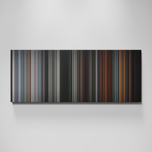 First Blood movie canvas wall art - color palette print