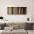 Living room interior with Christine Frome on the wall