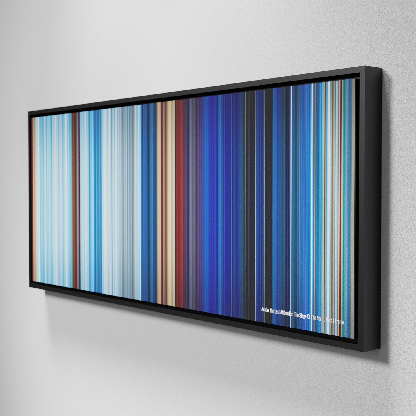 Side view of Framed Buff's of Avatar: The Last Airbender - The Siege of the North, Part 1 Frome on the wall