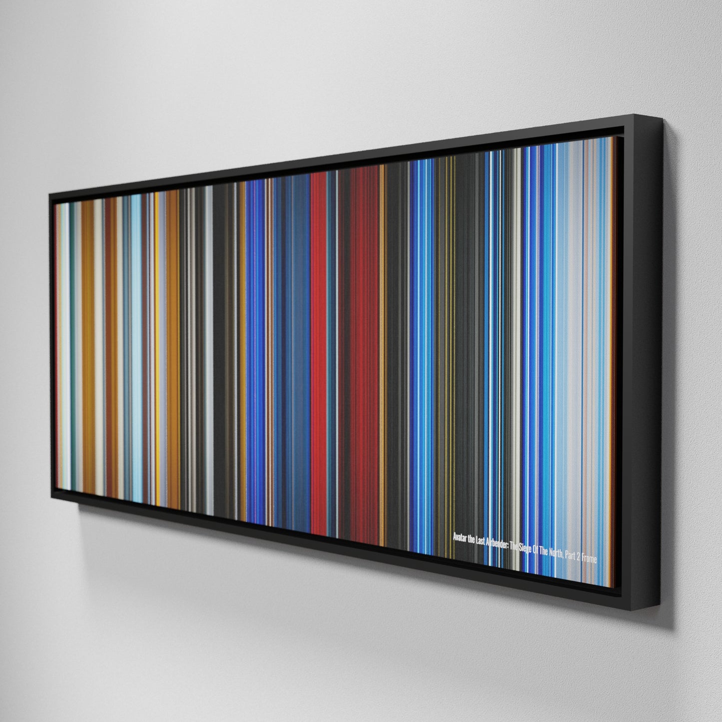 Side view of Framed Buff's of Avatar: The Last Airbender - The Siege of the North, Part 2 Frome on the wall