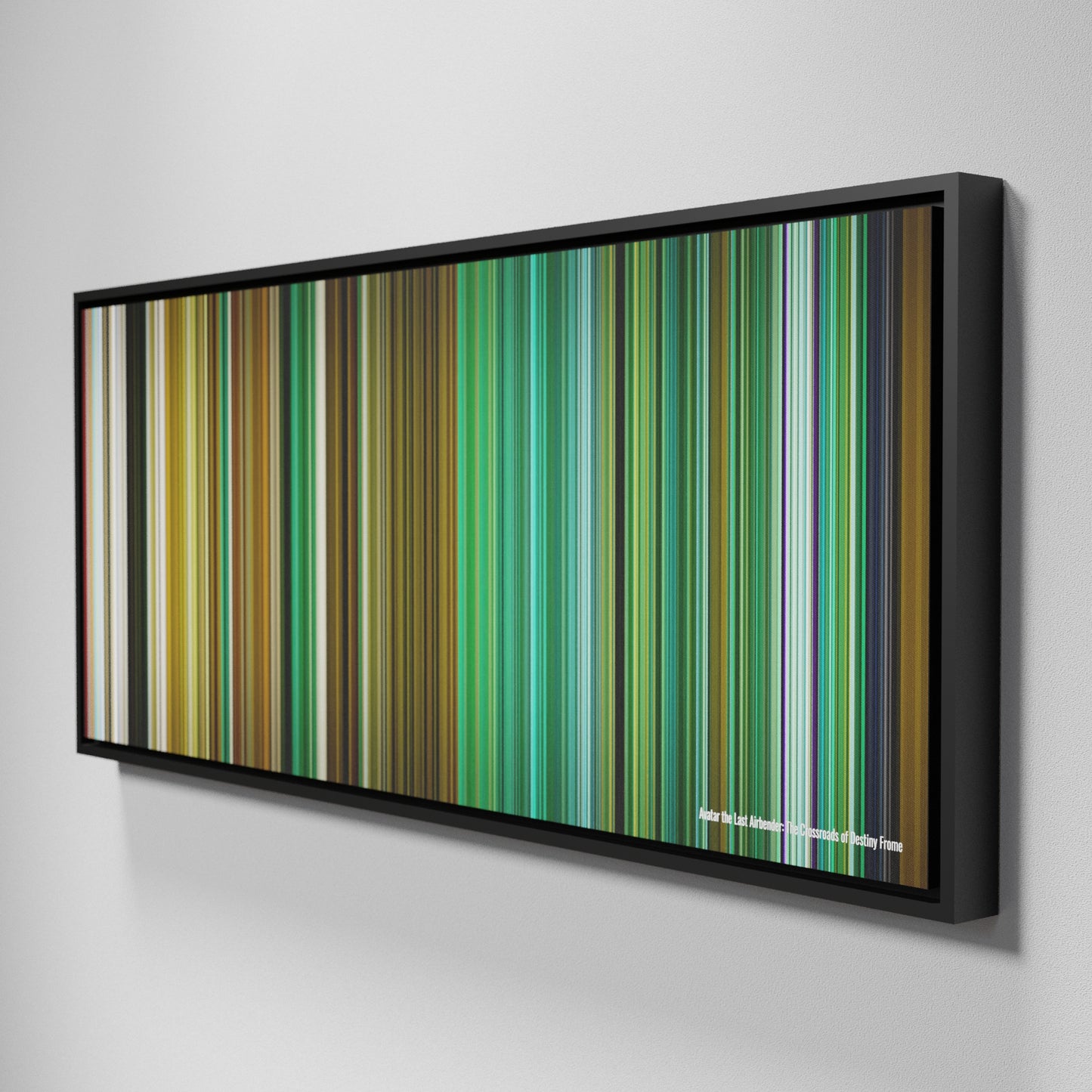 Side view of Framed Buff's of Avatar: The Last Airbender - The Crossroads of Destiny Frome on the wall