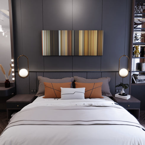 Bedroom interior with Avatar: The Last Airbender - The Firebending Masters Frome on the wall