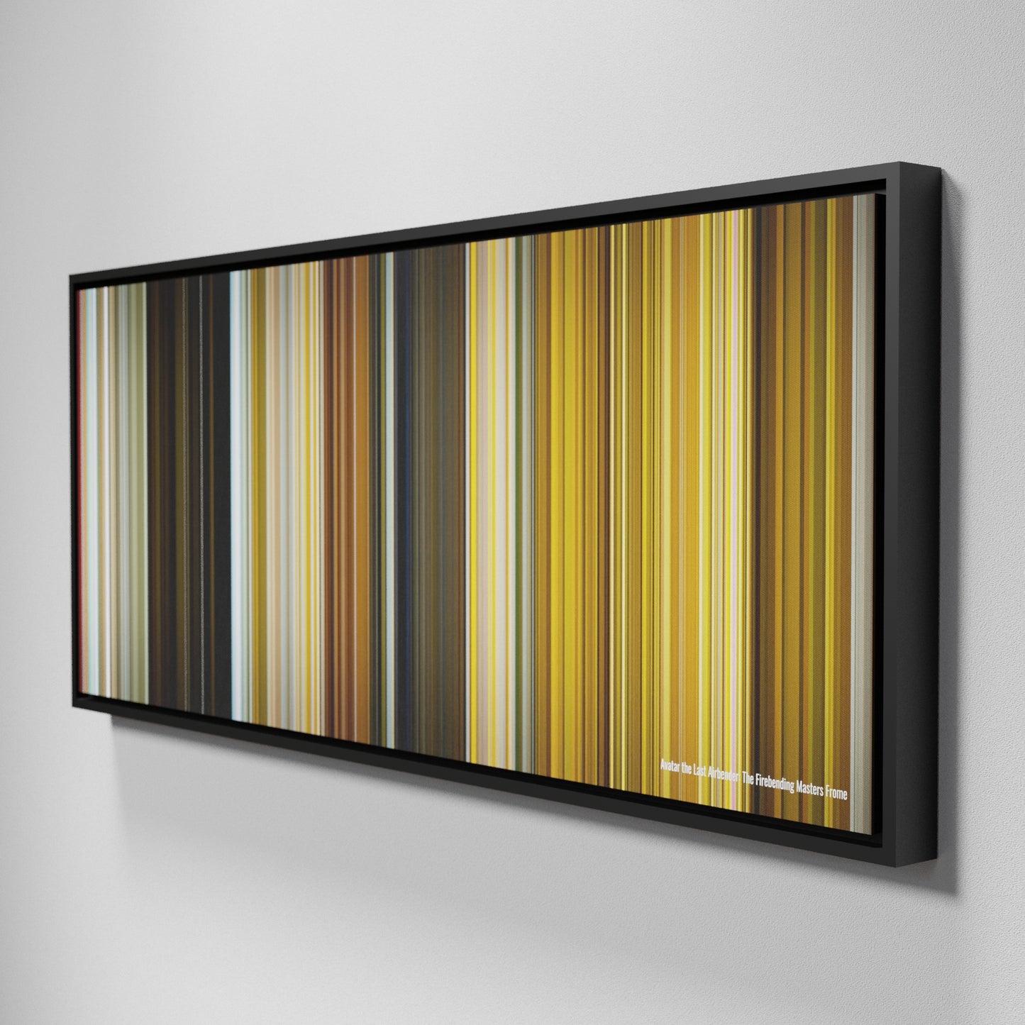 Side view of Framed Buff's of Avatar: The Last Airbender - The Firebending Masters Frome on the wall