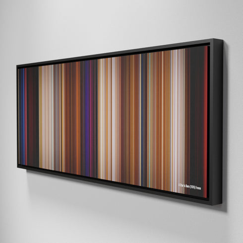 Side view of Framed Buff's of A Star Is Born Frome (1976) on the wall