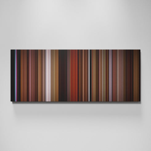Funny Girl movie canvas wall art - color palette print
