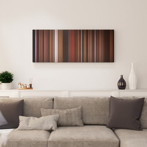 Funny Girl canvas print in living room - film wall decor