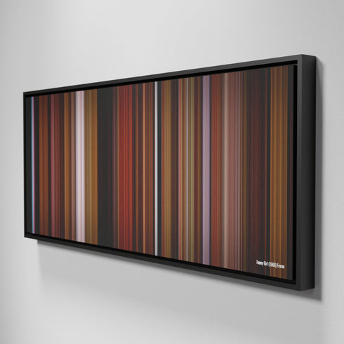 Side view of Framed Buff's of Funny Girl Frome on the wall