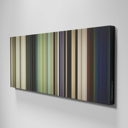 Side view of Buff's of The Ballad of Buster Scruggs Frome on the wall