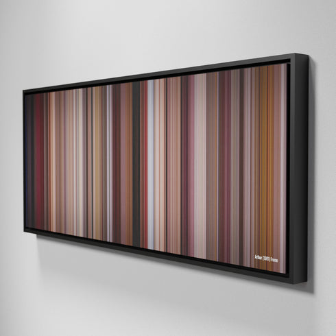 Side view of Framed Buff's of Arthur Frome on the wall