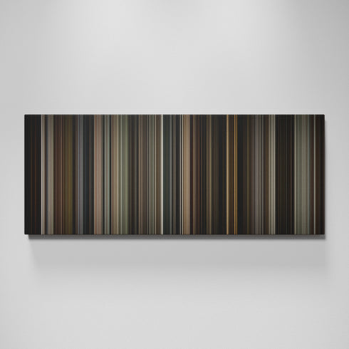 Sherlock Holmes movie canvas wall art - color palette print