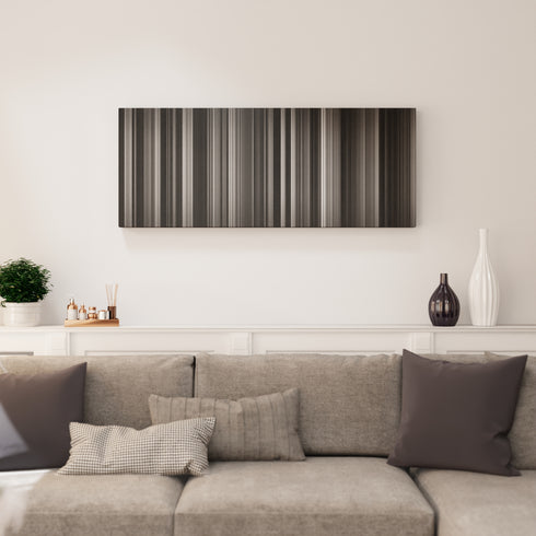 Living room interior with Seven Samurai Frome on the wall