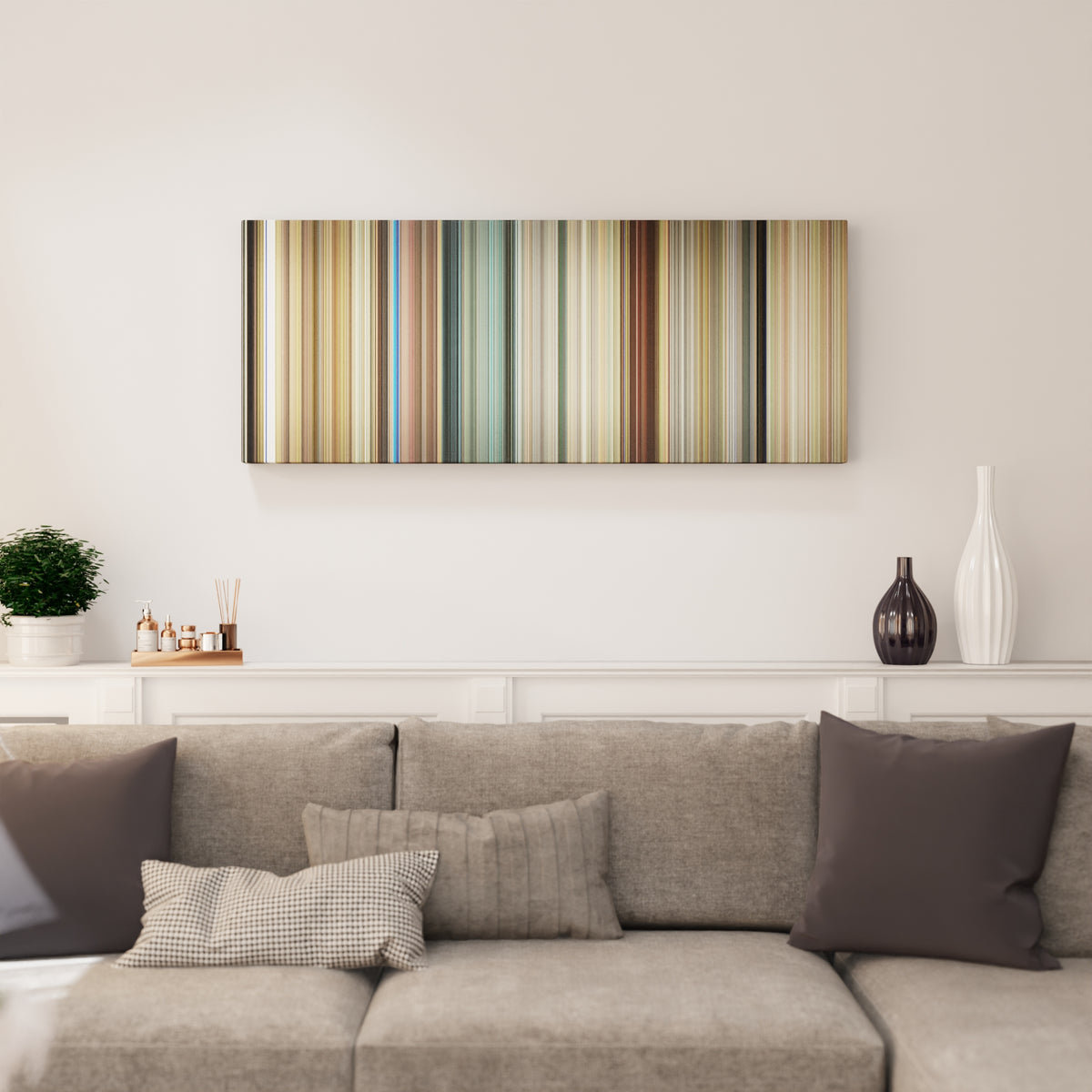 Like Stars on Earth canvas print in living room - film wall decor