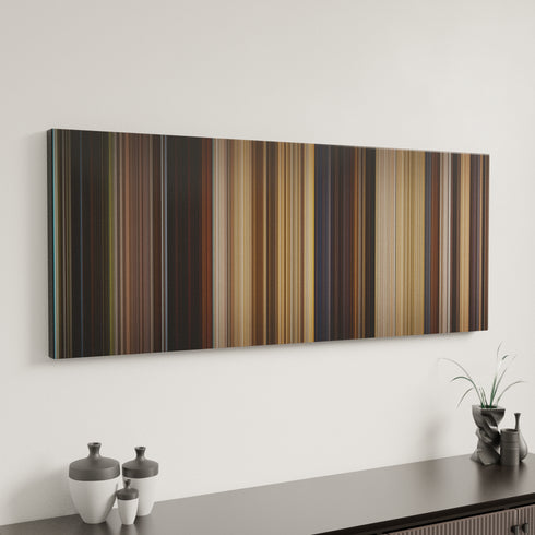 Indiana Jones and the Raiders of the Lost Ark canvas art in modern interior - movie color palette