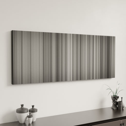 High and Low canvas art in modern interior - movie color palette