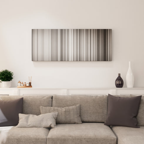 Living room interior with High and Low Frome on the wall