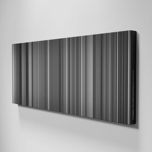 Side view of Buff's of Dr. Strangelove or: How I Learned to Stop Worrying and Love the Bomb Frome on the wall