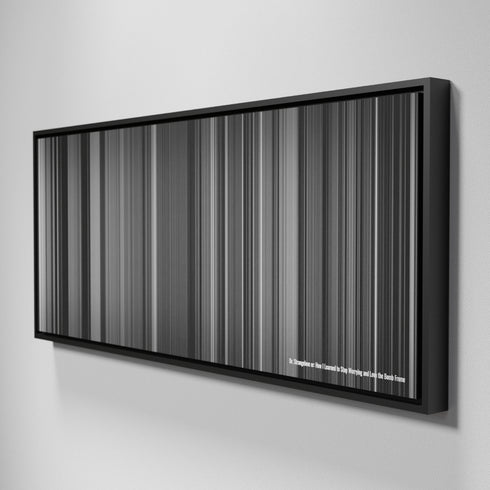 Side view of Framed Buff's of Dr. Strangelove or: How I Learned to Stop Worrying and Love the Bomb Frome on the wall