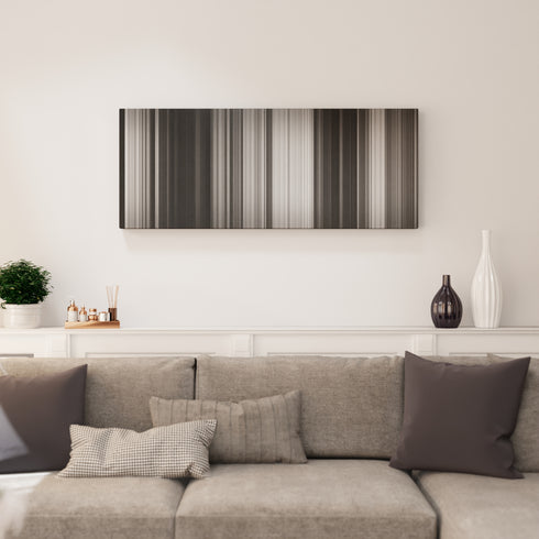 Living room interior with Paths of Glory Frome on the wall