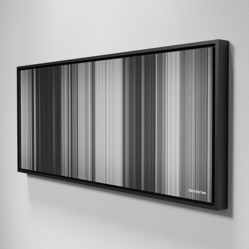 Side view of Framed Buff's of Paths of Glory Frome on the wall