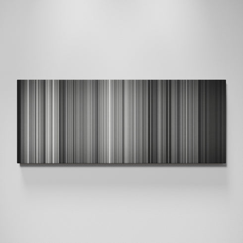 M movie canvas wall art - color palette print
