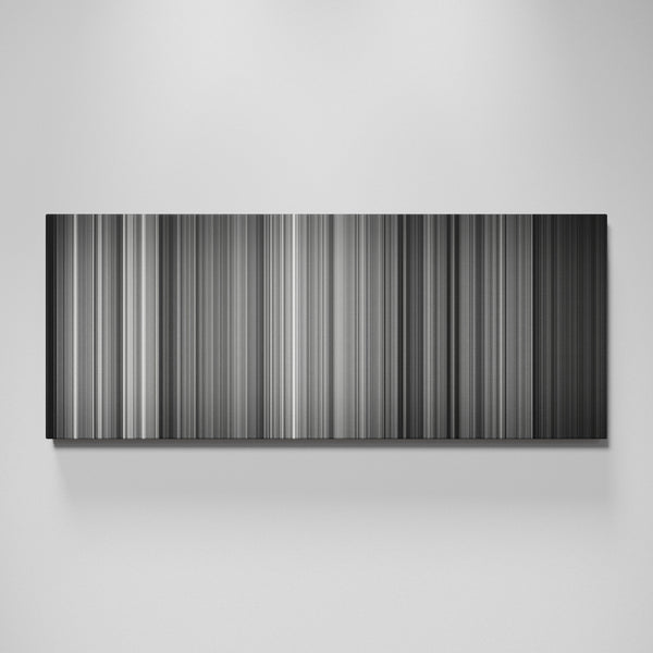 M movie canvas wall art - color palette print