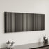 M canvas art in modern interior - movie color palette