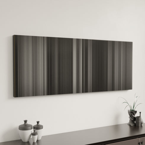 Psycho canvas art in modern interior - movie color palette