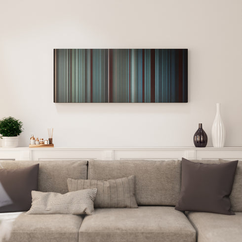 The Platform canvas print in living room - film wall decor