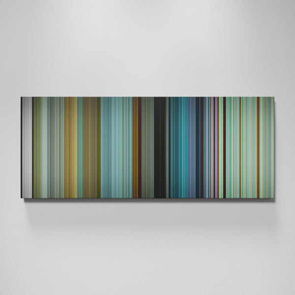 Squid Game: Red Light, Green Light movie canvas wall art - color palette print