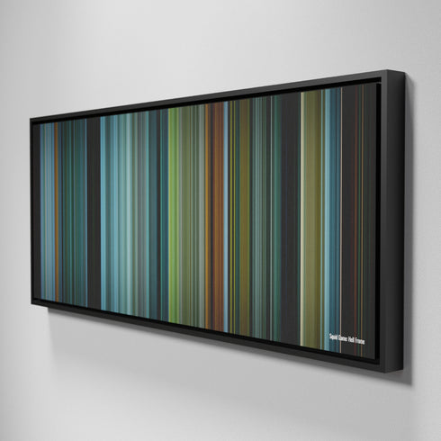 Side view of Framed Buff's of Squid Game: Hell Frome on the wall