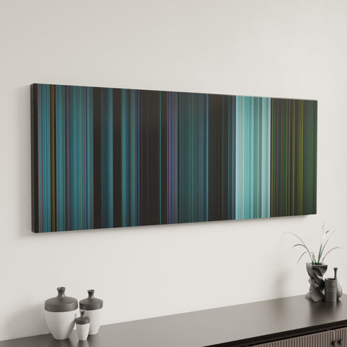 Squid Game: Stick to the Team canvas art in modern interior - movie color palette