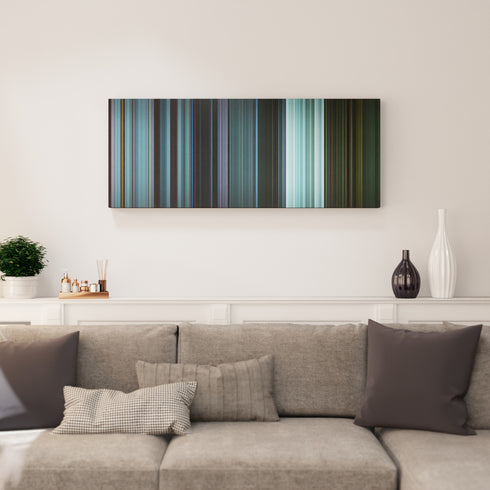 Living room interior with Squid Game: Stick to the Team Frome on the wall