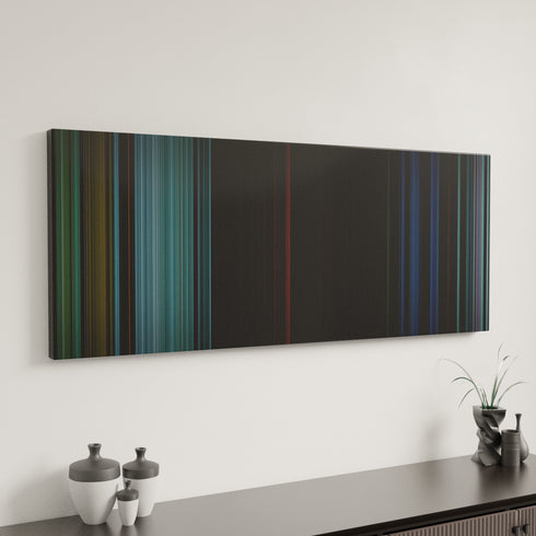Squid Game: A Fair World canvas art in modern interior - movie color palette
