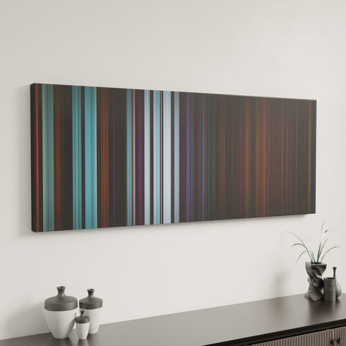 Squid Game: VIPS canvas art in modern interior - movie color palette