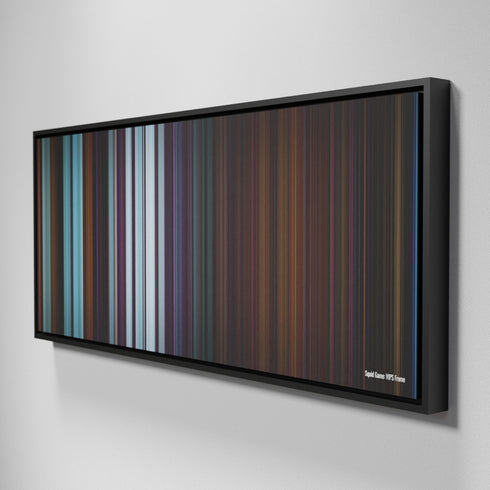 Side view of Framed Buff's of Squid Game: VIPS on the wall