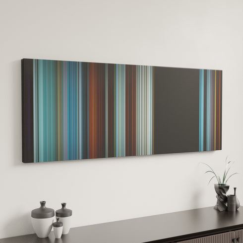 Squid Game: Front Man canvas art in modern interior - movie color palette