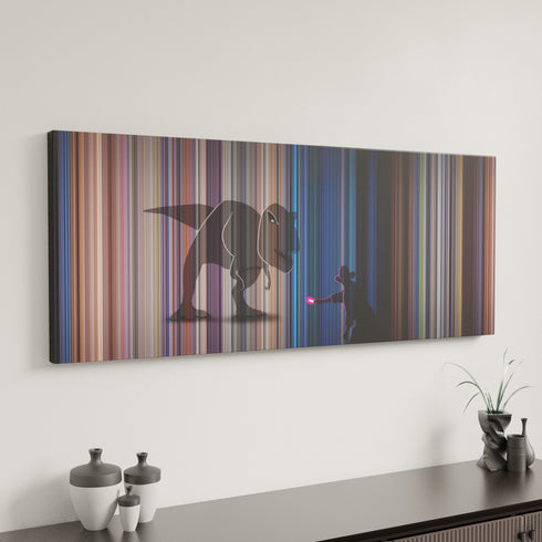 Minimal interior design with Jurassic Park Exclusive Edition Frome on the wall