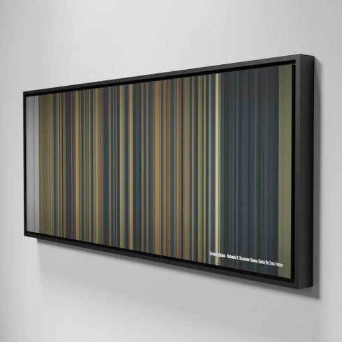 Side view of Framed Buff's of Enrique Iglesias - Bailando ft. Descemer Bueno, Gente De Zona Frome on the wall