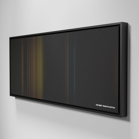 Side view of Framed Buff's of Lewis Capaldi - Someone You Loved Frome on the wall