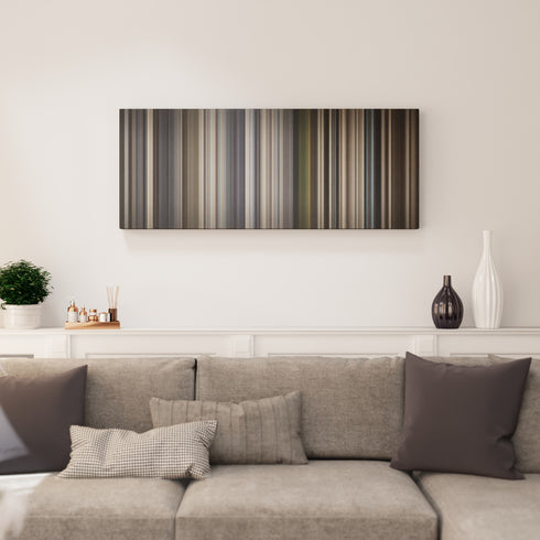 Living room interior with Alan Walker - Faded Frome on the wall