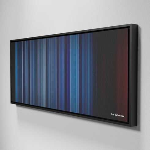 Side view of Framed Buff's of Drake - One Dance Frome on the wall