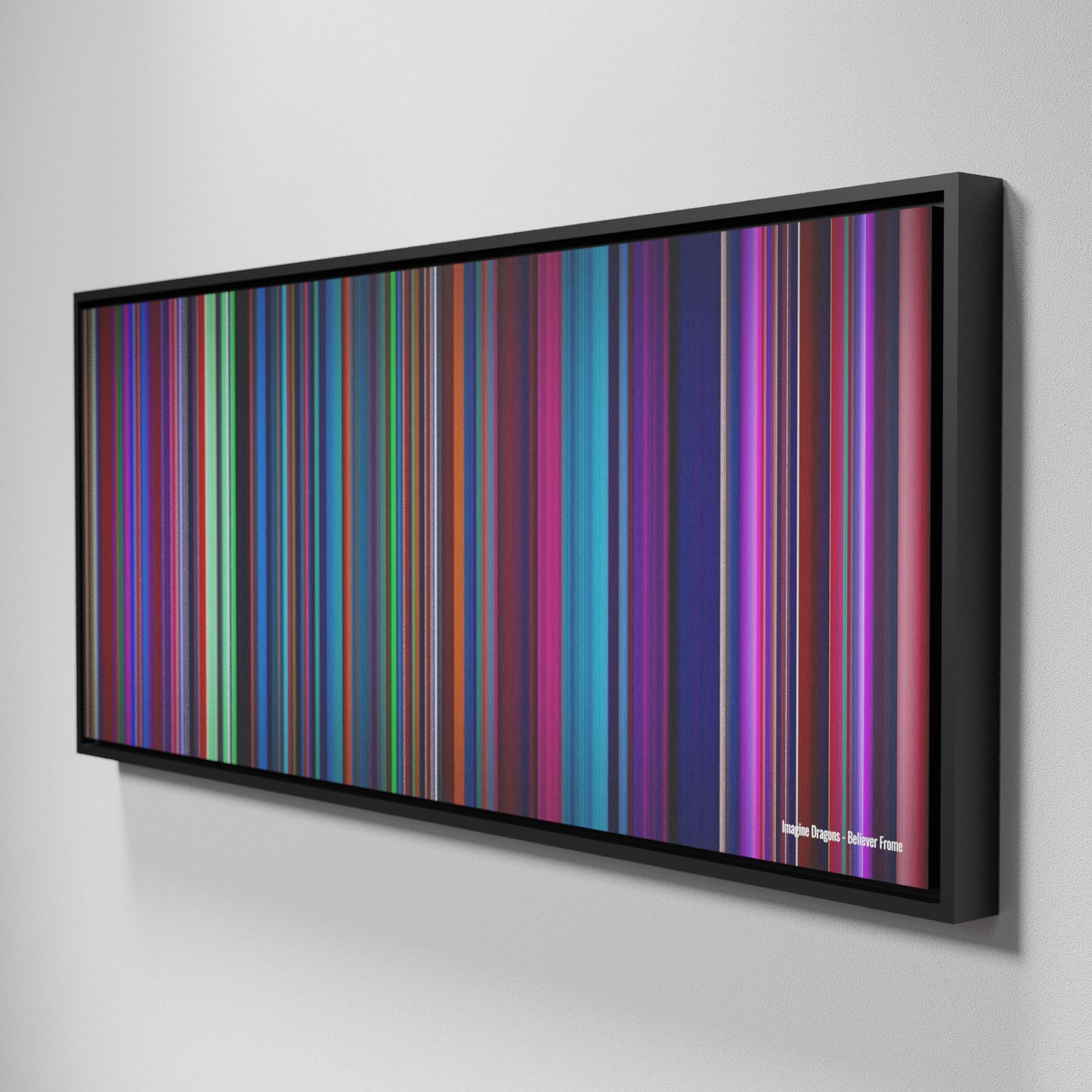 Side view of Framed Buff's of Imagine Dragons - Believer Frome on the wall