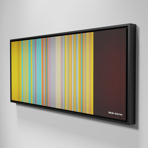 Side view of Framed Buff's of Billie Eilish - Bad Guy Frome on the wall