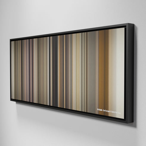 Side view of Framed Buff's of Wiz Khalifa - See You Again ft. Charlie Puth Frome on the wall