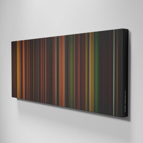 Side view of Buff's of The Weeknd - Blinding Lights Frome on the wall