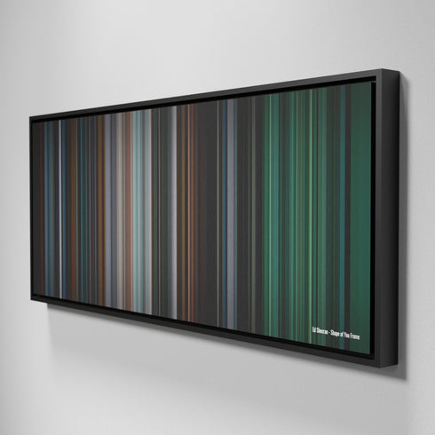 Side view of Framed Buff's of Ed Sheeran - Shape of You Frome on the wall