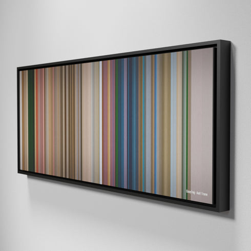 Side view of Framed Buff's of Crazy Frog - Axel F Frome on the wall