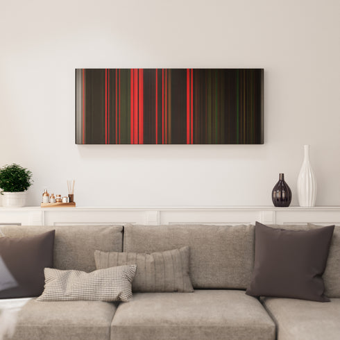 Living room interior with The Black Eyed Peas - Boom Boom Pow Frome on the wall