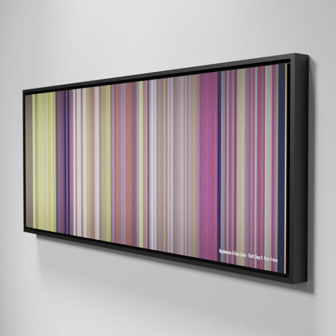 Side view of Framed Buff's of Macklemore & Ryan Lewis - Thrift Shop ft. Wanz Frome on the wall