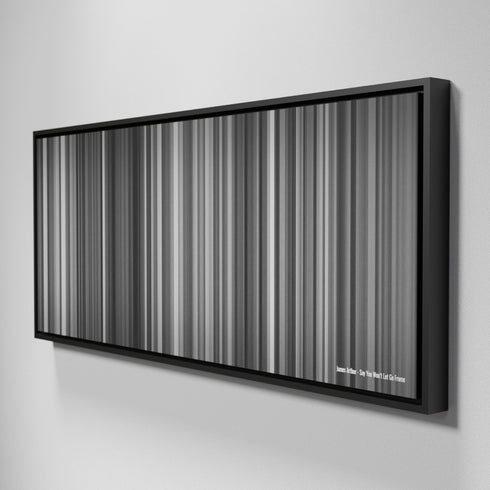 Side view of Framed Buff's of James Arthur - Say You Won't Let Go Frome on the wall